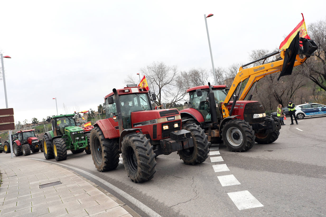 Las imágenes de la tractorada de este viernes en Toledo