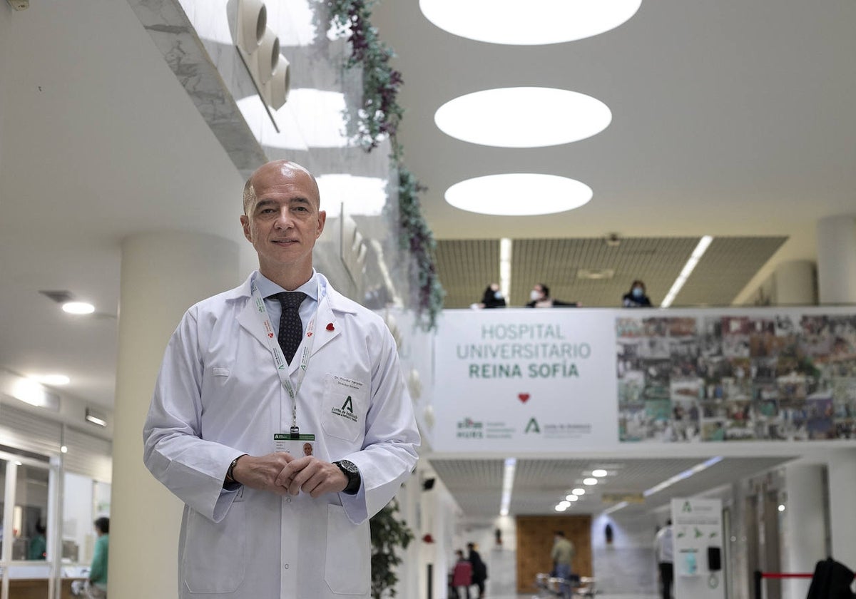 Francisco Triviño, en el hospital Reina Sofía de Córdoba