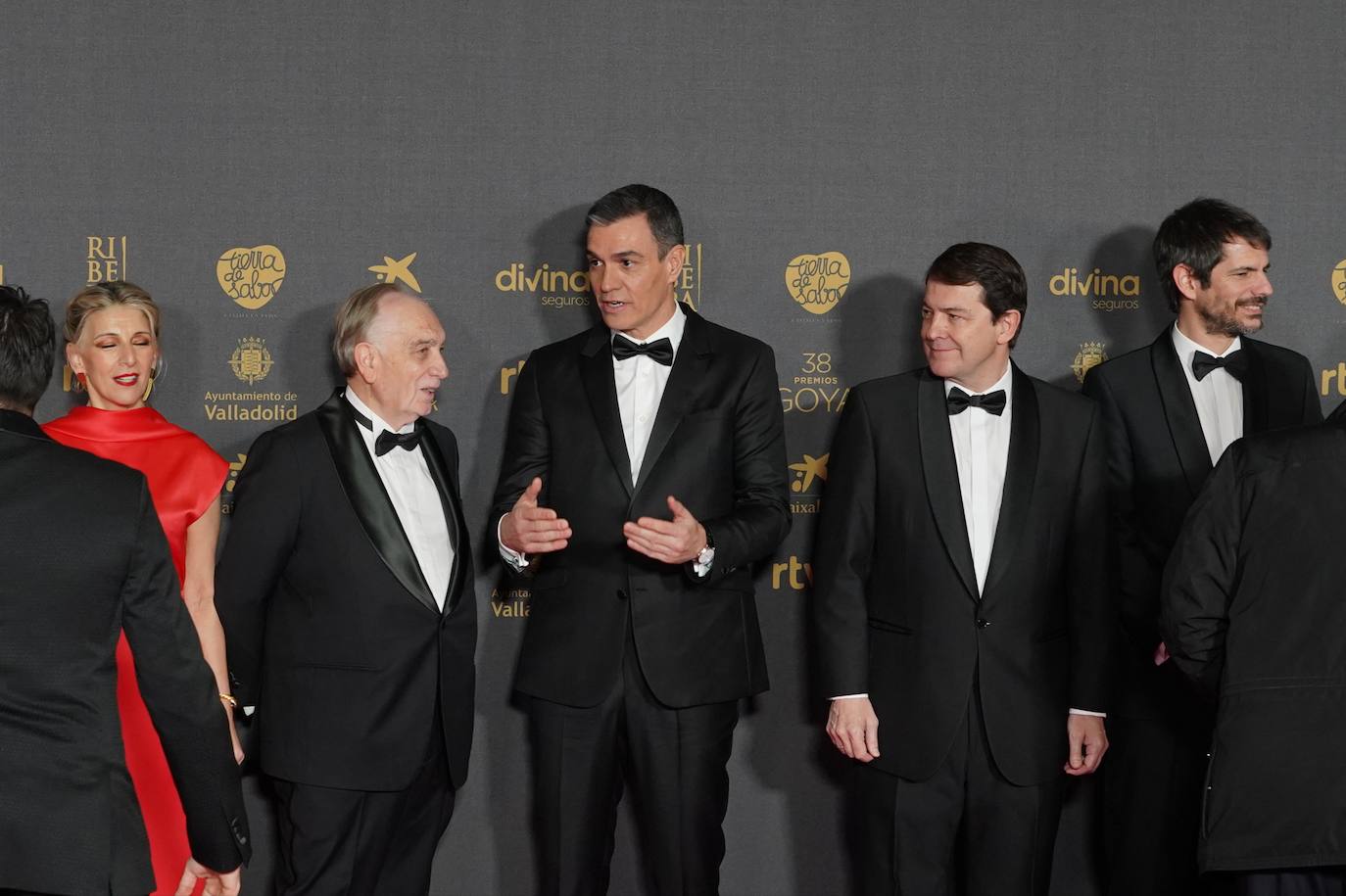 Yolanda Díaz, Fernando Méndez-Leite, Pedro Sánchez, Alfonso Fernández Mañueco y Ernest Urtasun