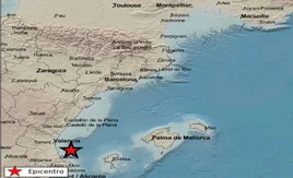 Registrado un terremoto de 3,3 grados en el Golfo de Valencia