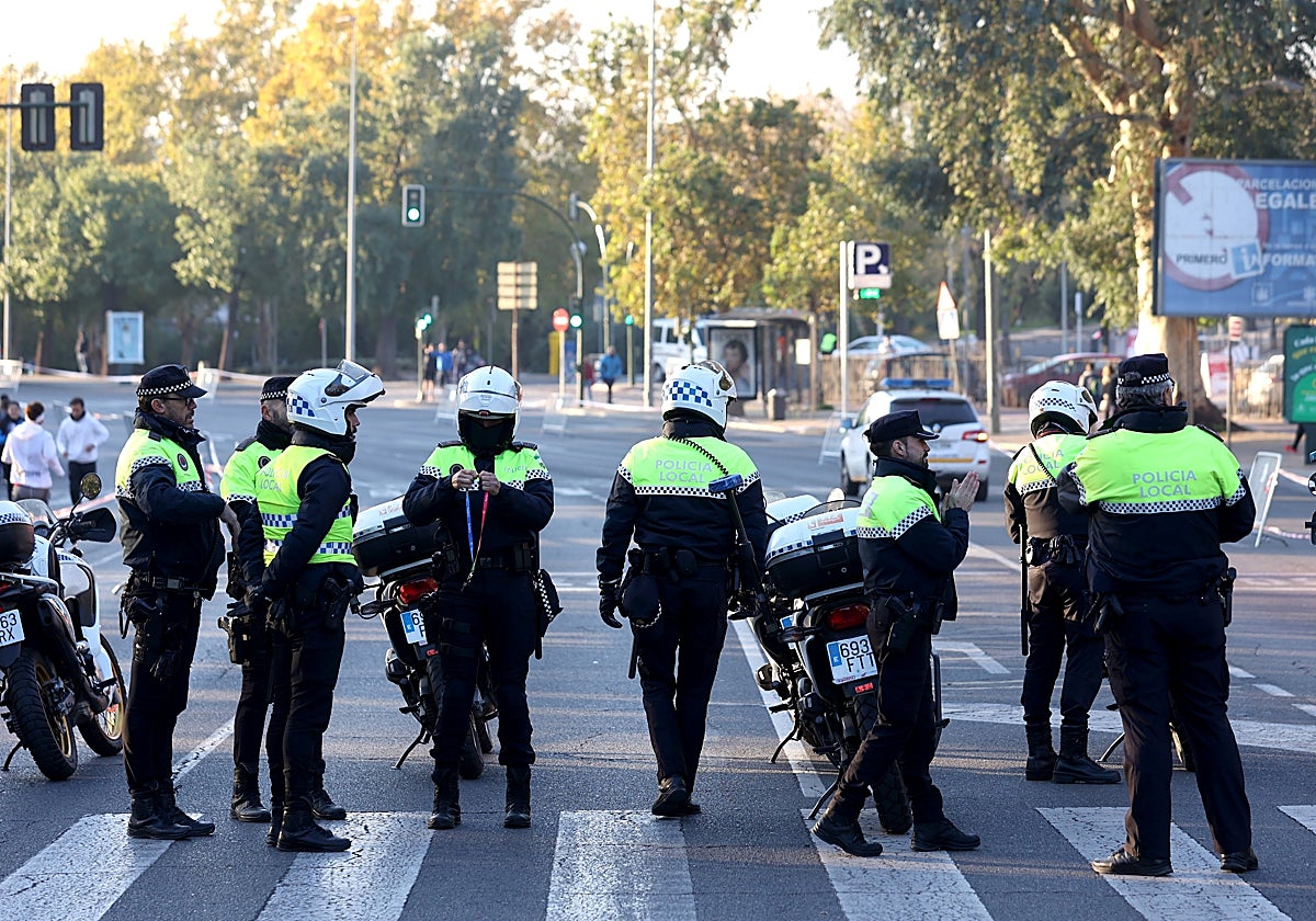 Un grupo de agentes de la Policía Local