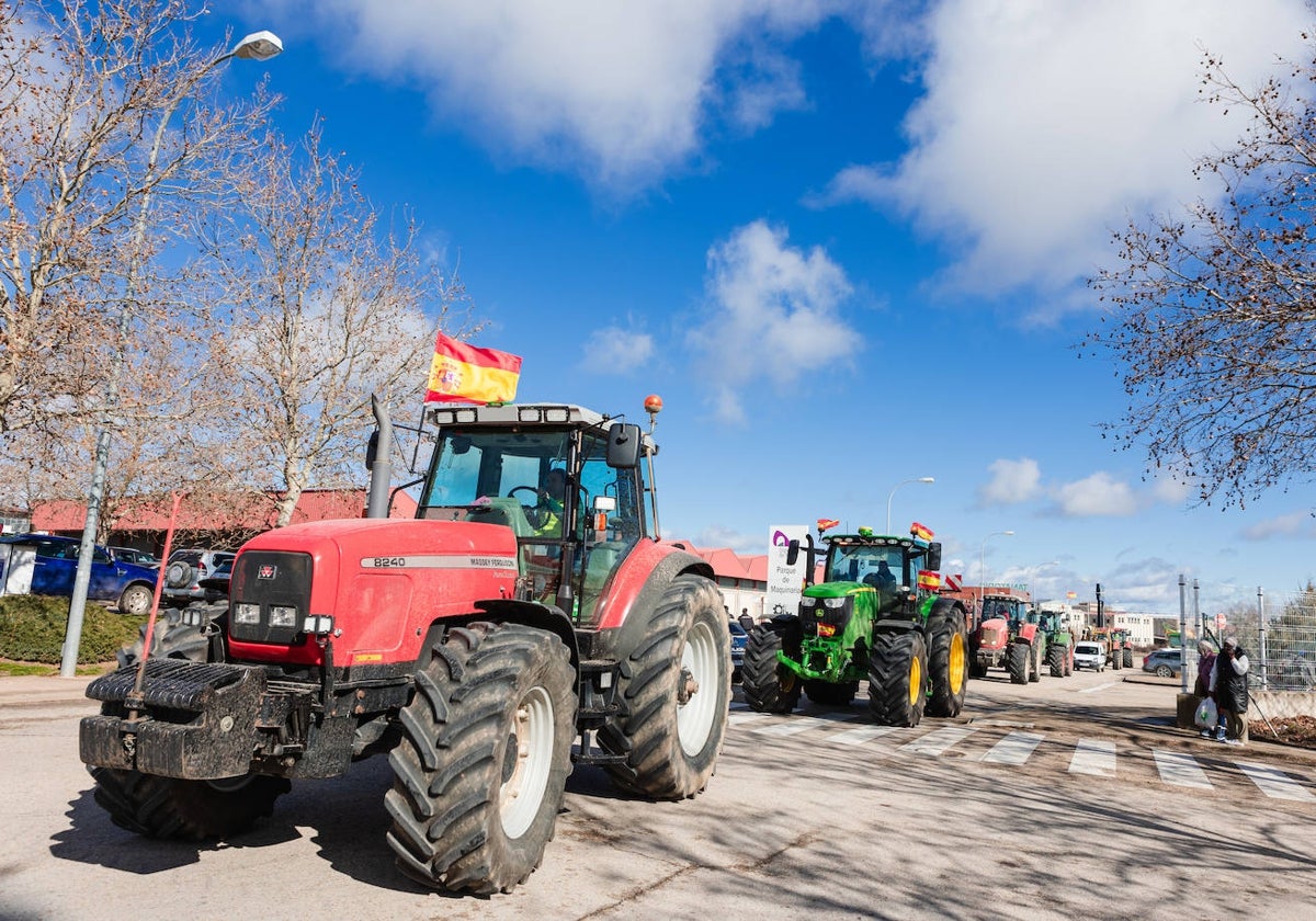 Protesta de los agricultores en Soria