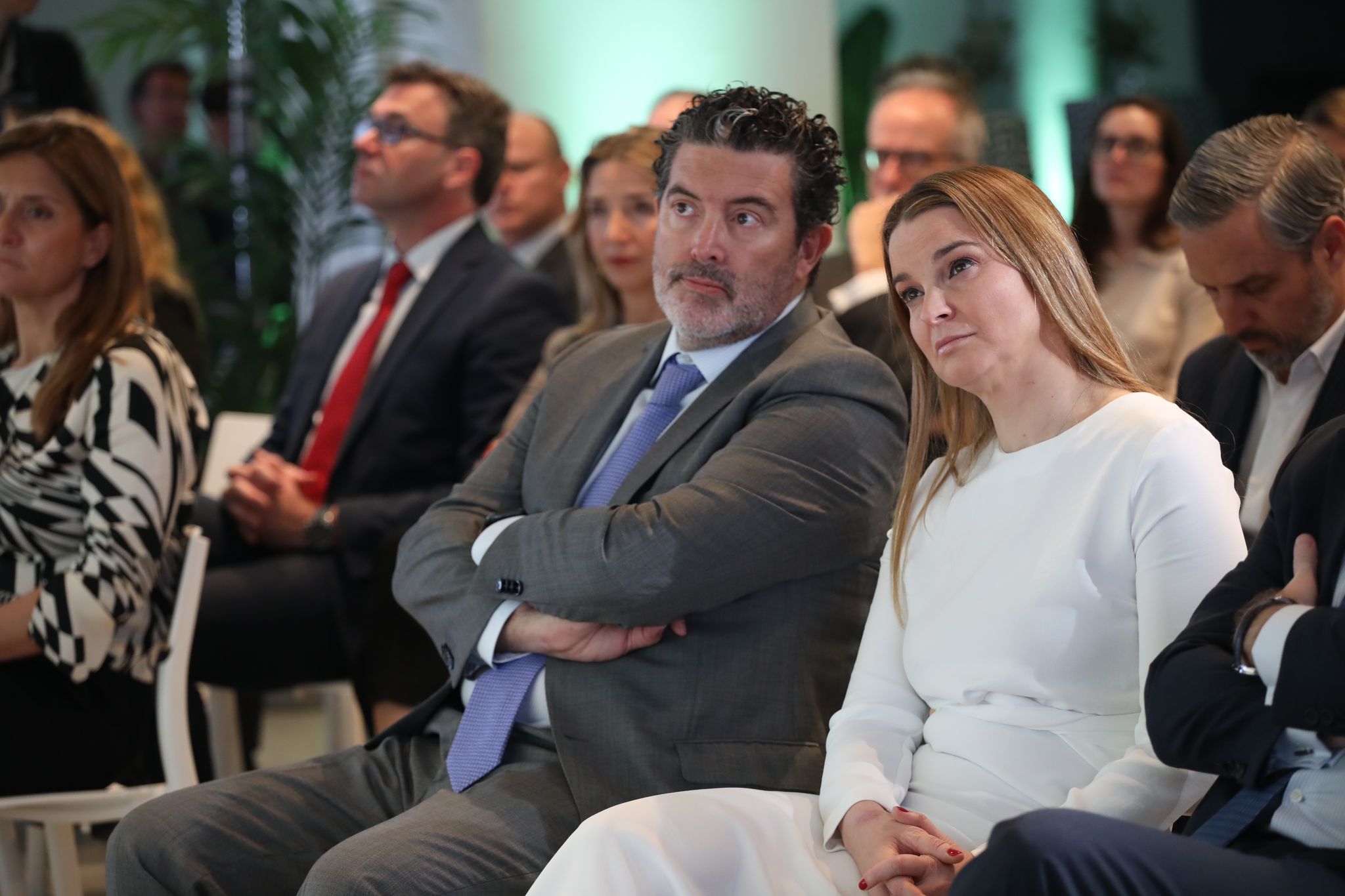 Julián Quirós, director de ABC, Margalida Prohens, presidenta de Baleares, Ignacio Ybarra, presidente de Vocento