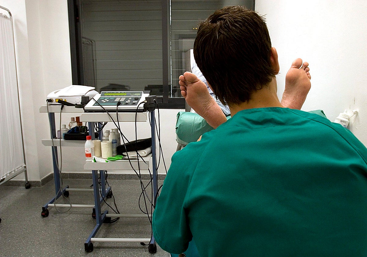 Consulta de un podólogo