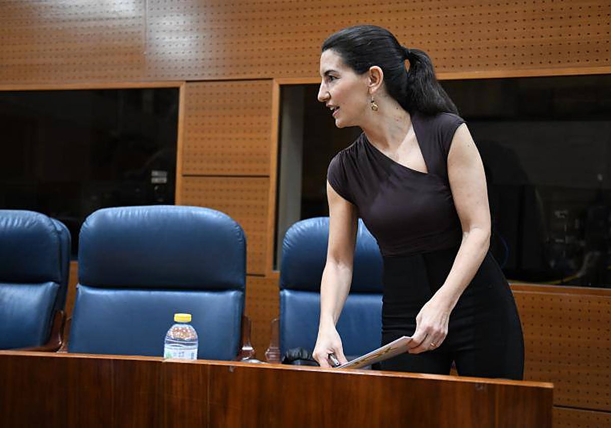 La portavoz de Vox en la Asamblea de Madrid, Rocío Monasterio