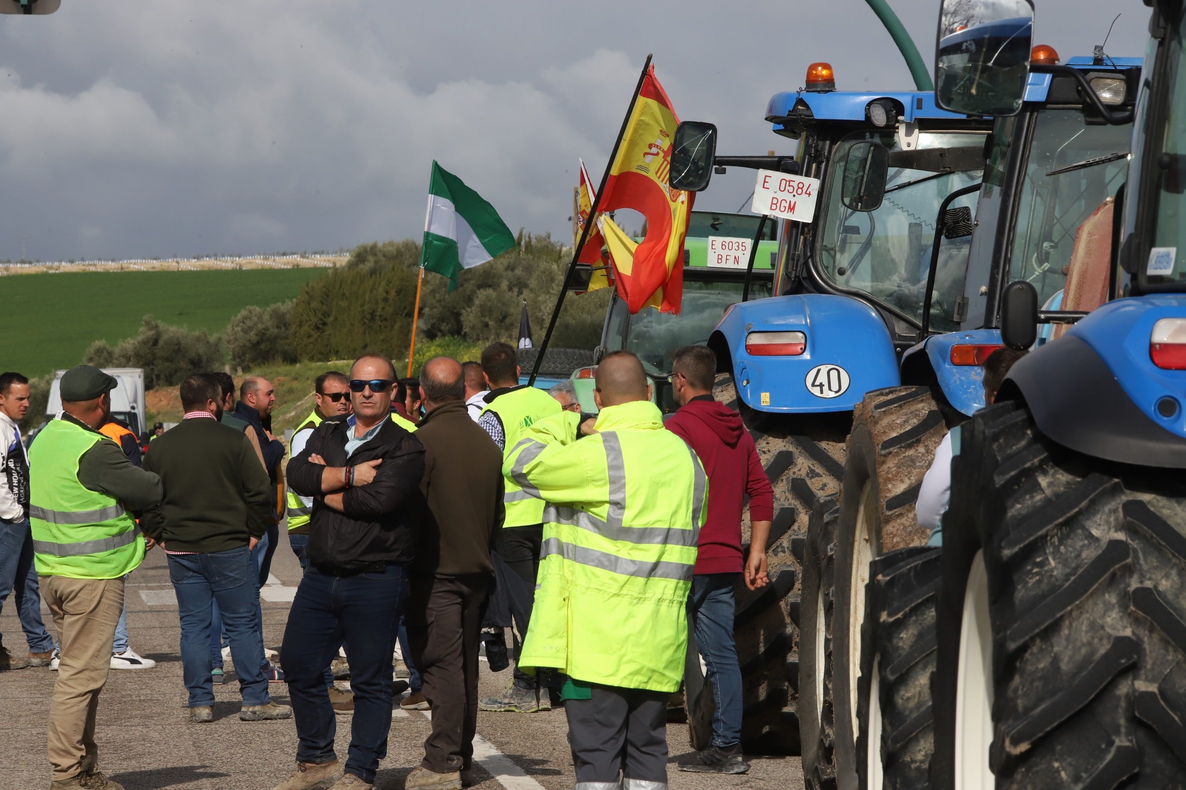 Fotos: las tractoradas colapsan varias carreteras de Córdoba