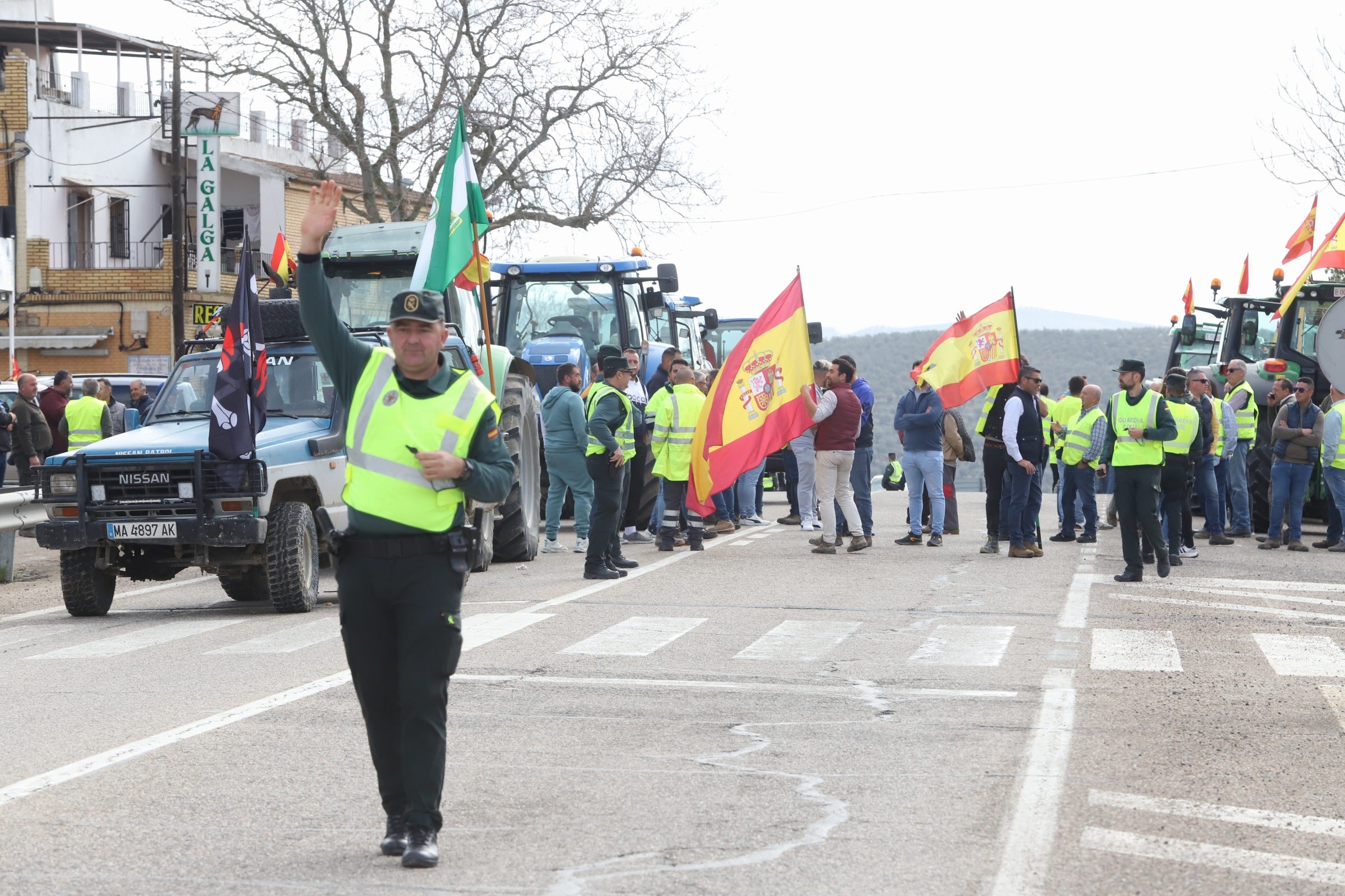 Fotos: las tractoradas colapsan varias carreteras de Córdoba