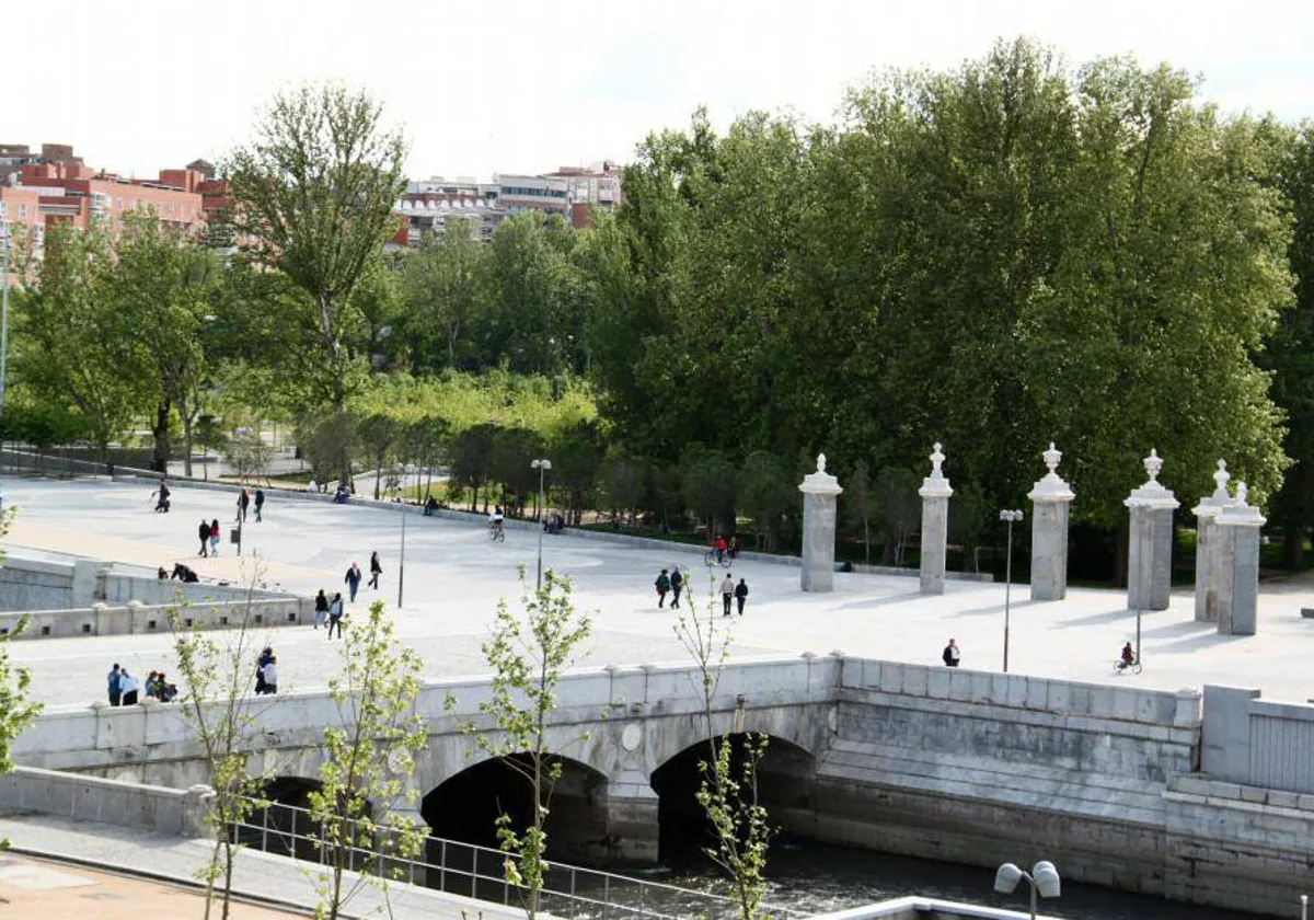 El puente del Rey, en Madrid Río, la ubicación escogida para la mascletá de este domingo