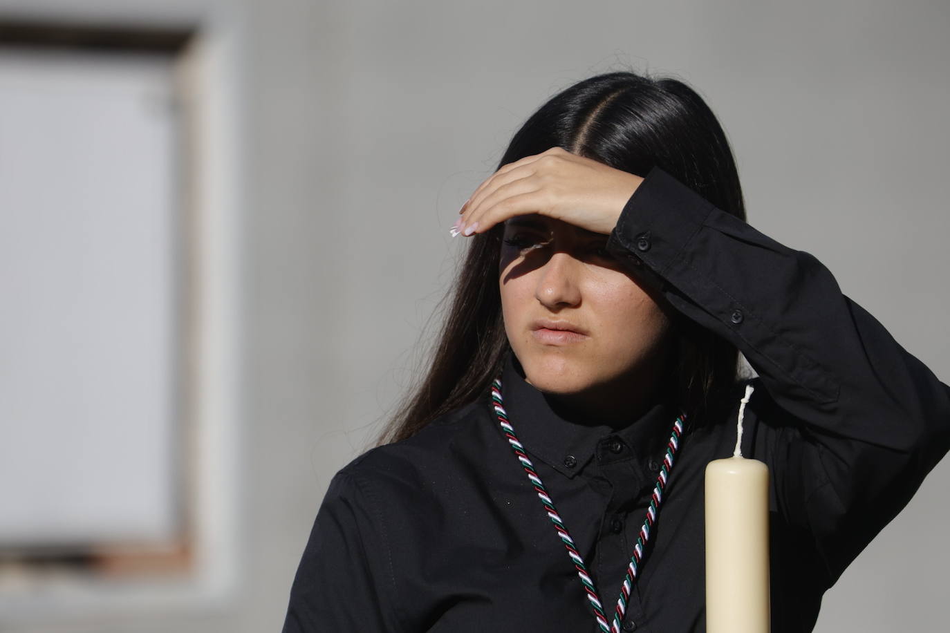 Fotos: El Cristo de la Piedad sale hacia la Catedral para el Vía Crucis de las cofradías de Córdoba