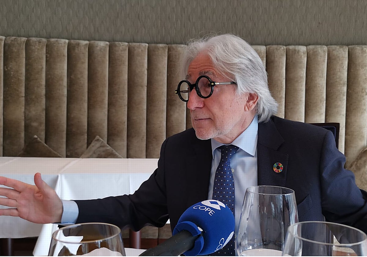 Sánchez Llibre, durante la entrevista