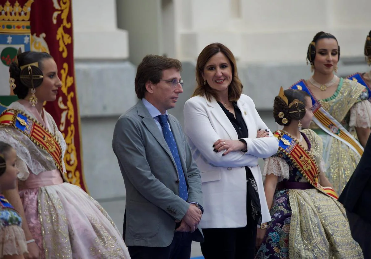 José Luis Martínez Almeida y Maria José Catalá en la presentación de la mascletá de Madrid