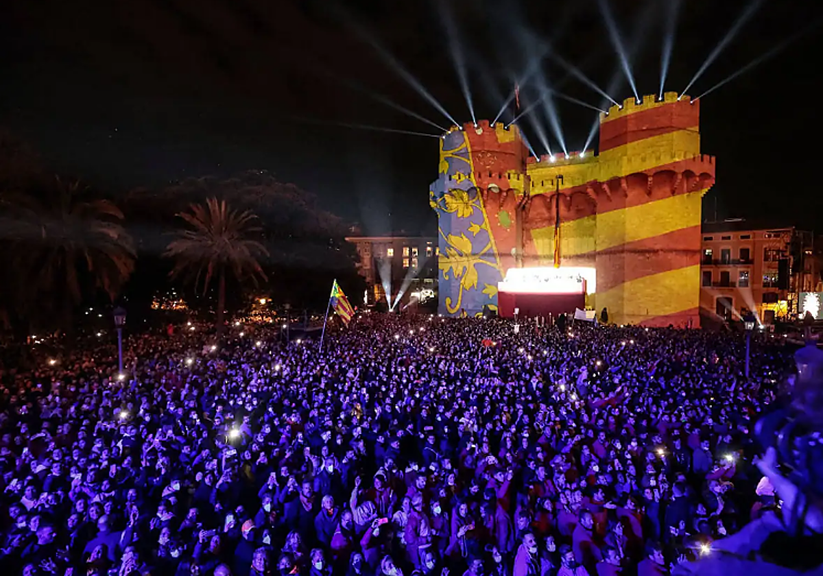 Imagen de archivo tomada durante la Crida de las Fallas de Valencia