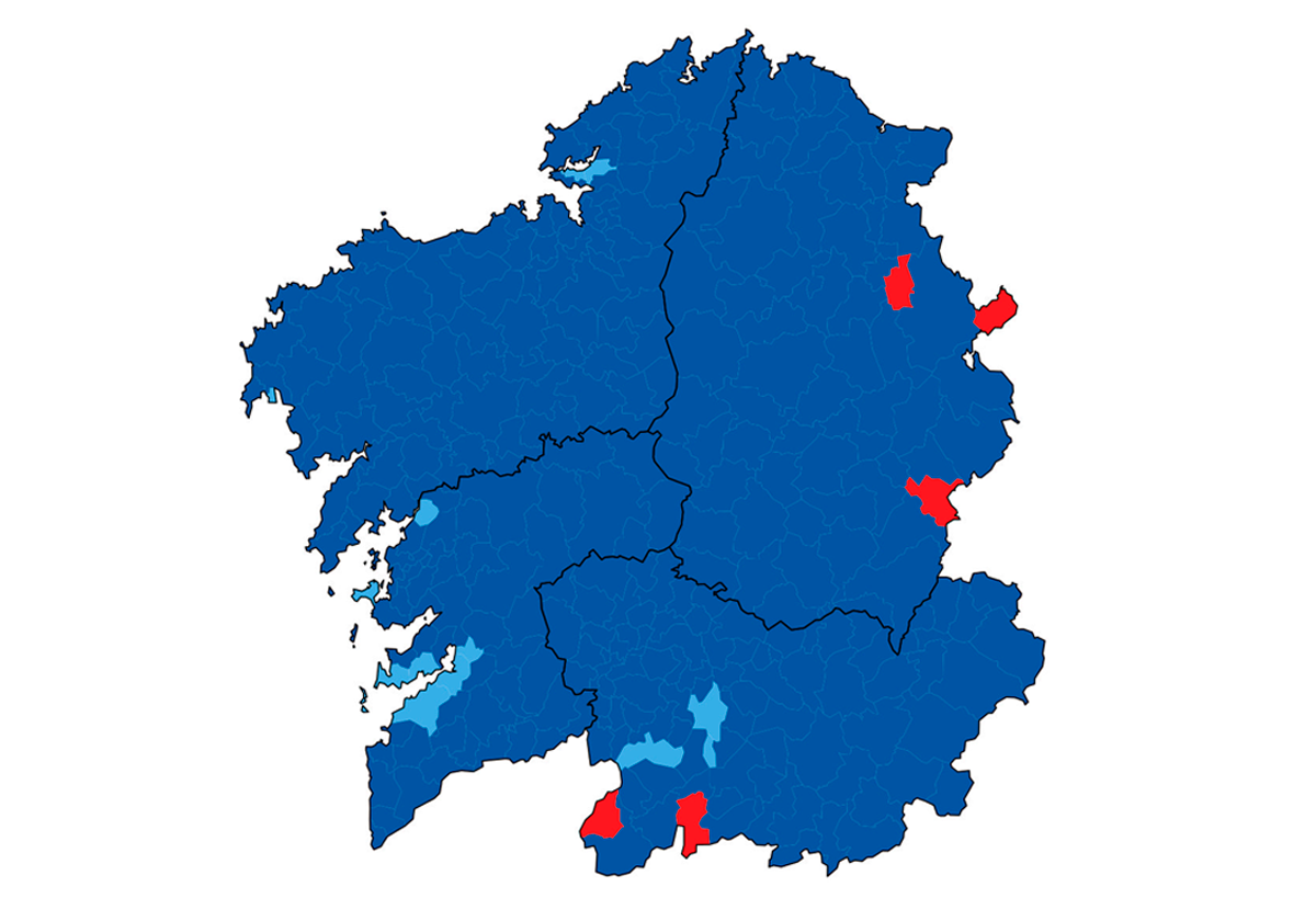 El mapa de las elecciones en Galicia 2024, calle a calle