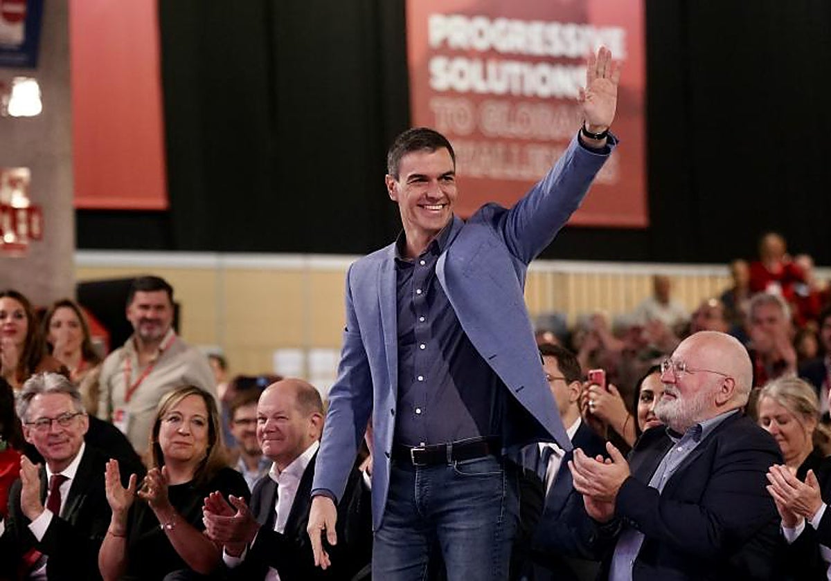 Pedro Sánchez en su última visita a Málaga