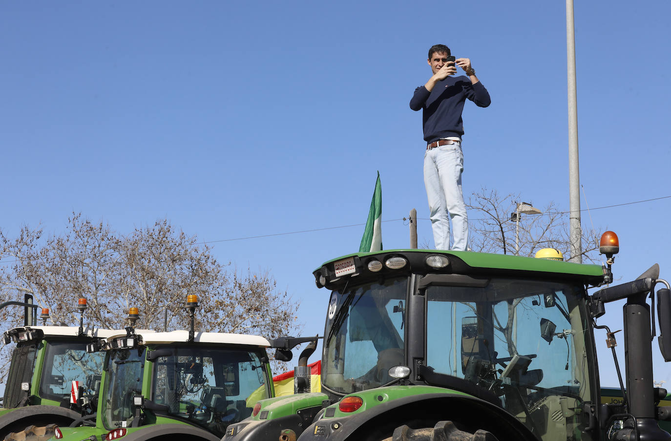 Fotos: la tensa protesta de los agricultores de Córdoba