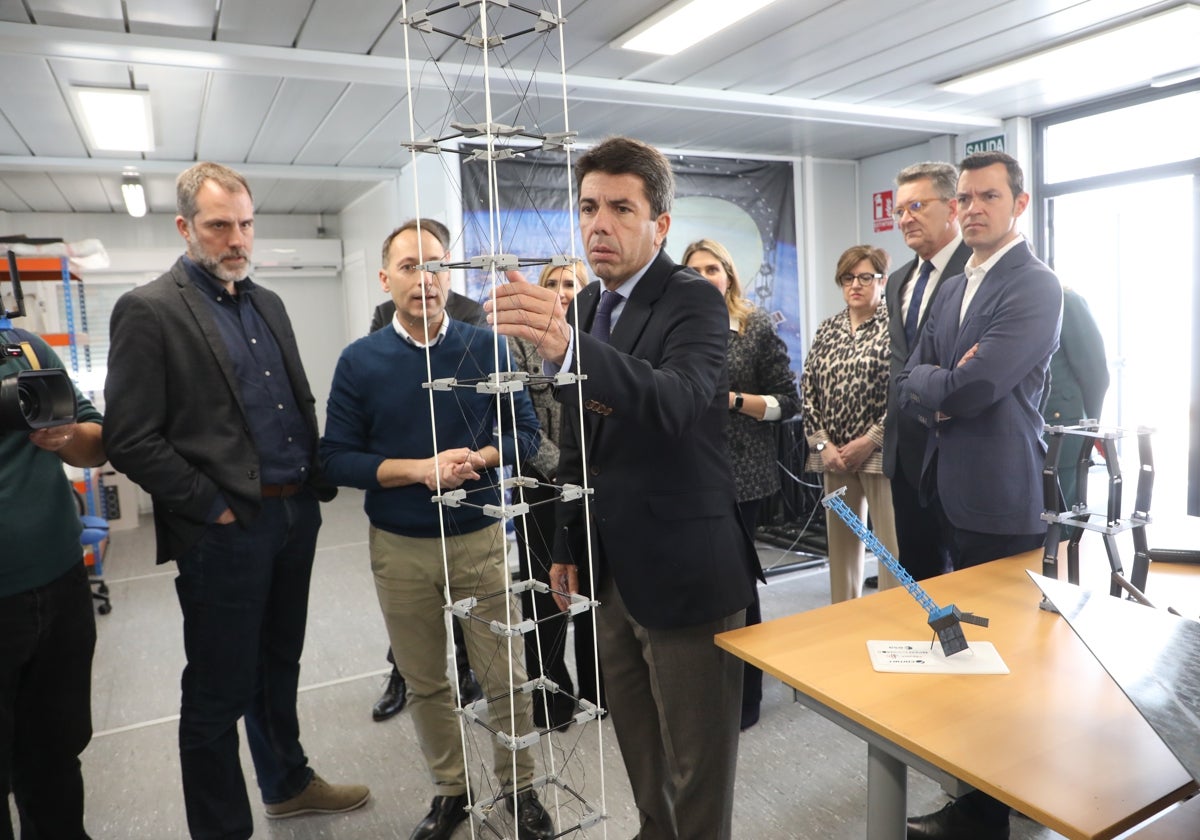 Imagen de la visita a Castellón del presidente de la Generalitat, Carlos Mazón