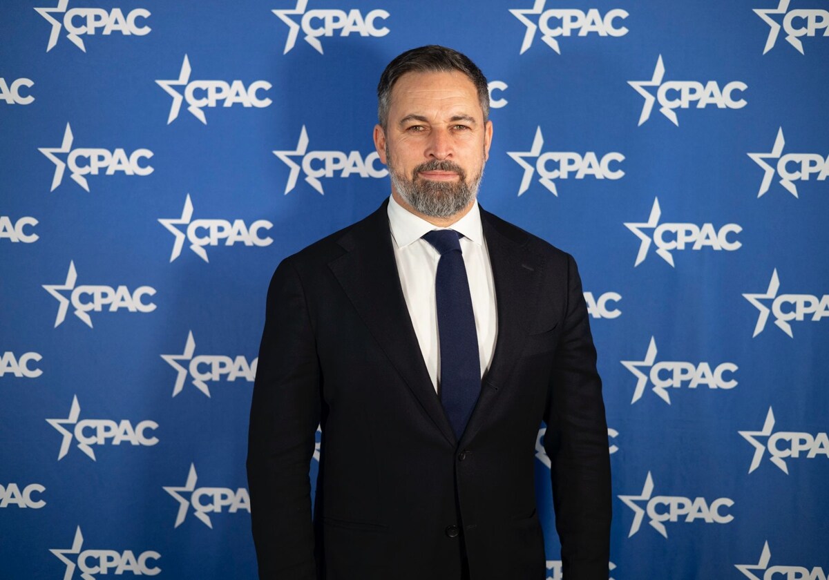 Santiago Abascal, este jueves en Washington para participar en la Conferencia de Acción Política Conservadora (CPAC)