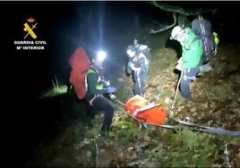 La Guardia Civil rescata el cuerpo de un montañero fallecido en Ribota de Sajambre (León)