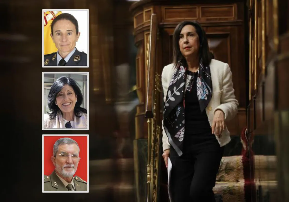 La ministra de Defensa, Margarita Robles, en la tribuna de Congreso de los Diputados