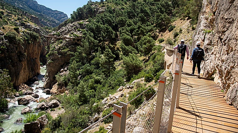 Caminito del Rey, uno de los principales atractivos del interior de la provincia de Málaga