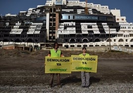 Greenpeace lleva el hotel de El Algarrobico al Tribunal Europeo de Derechos Humanos