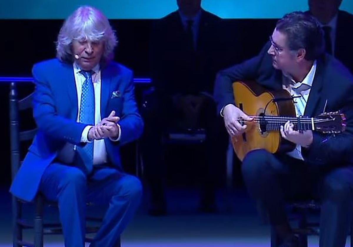 José Mercé, interpretando la soleá en la gala del 28-F
