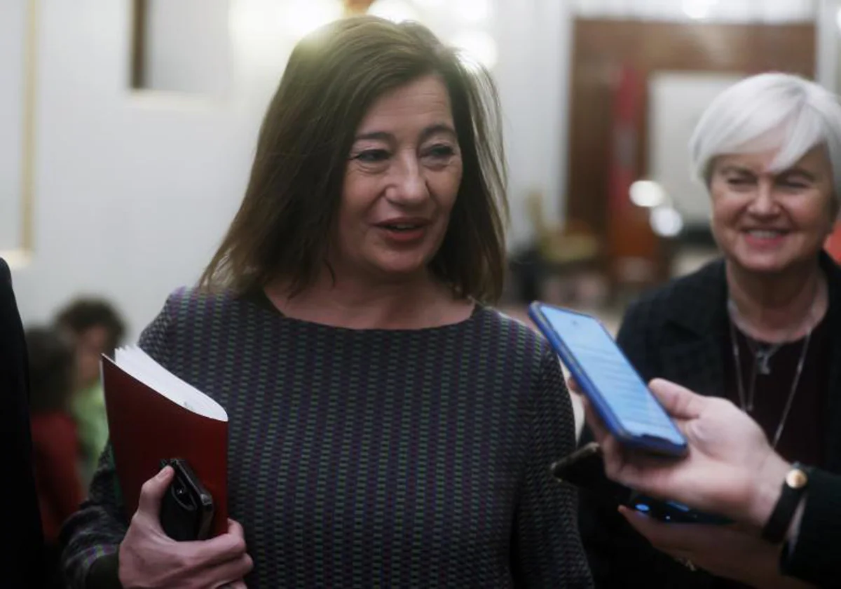 La presidenta del Congreso, Francina Armengol, en la Cámara Baja