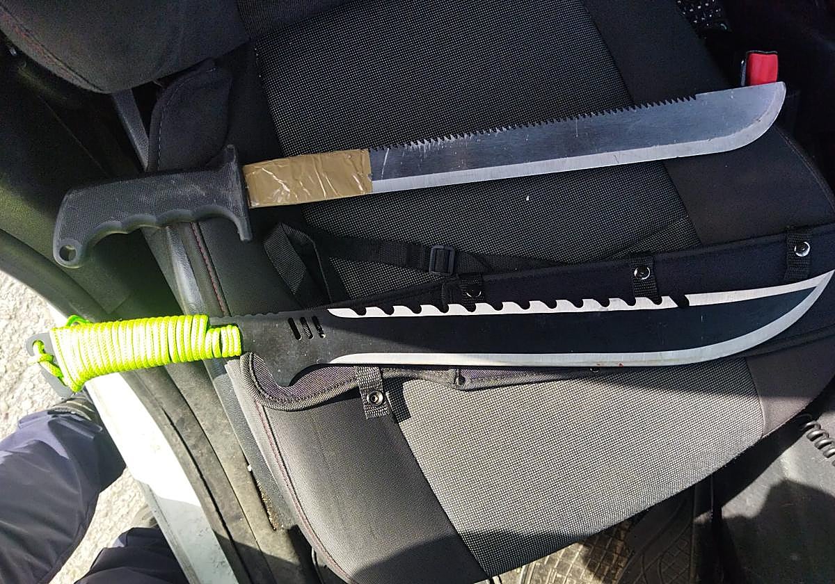 Varios machetes en una imagen de archivo