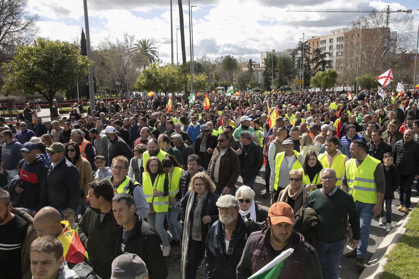 Fotos: la tractorada del campo a su paso por el centro de Córdoba