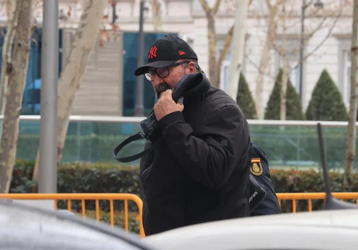 El asesor de Ábalos, Koldo García, en su salida de la Audiencia Nacional