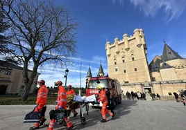 El Alcázar de Segovia, en 'llamas'
