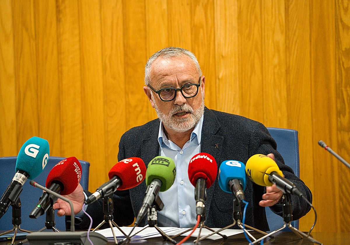 García Patiño, en la rueda de prensa del jueves