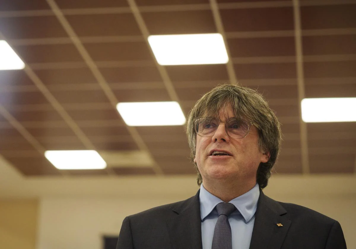 Carles Puigdemont interviene en un acto.