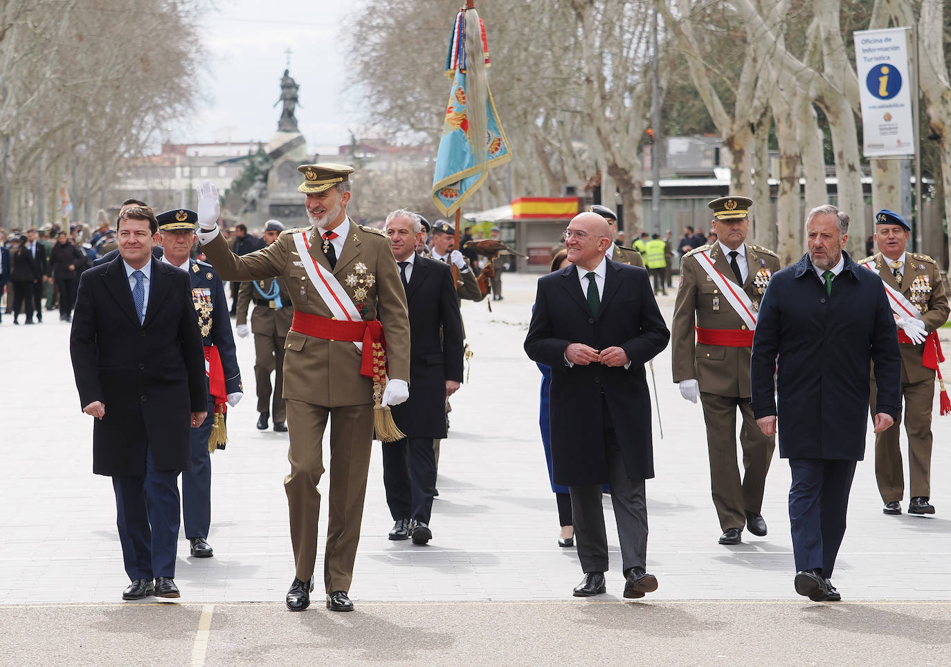 El Rey preside en Valladolid la celebración del 365 aniversario del Regimiento de Farnesio