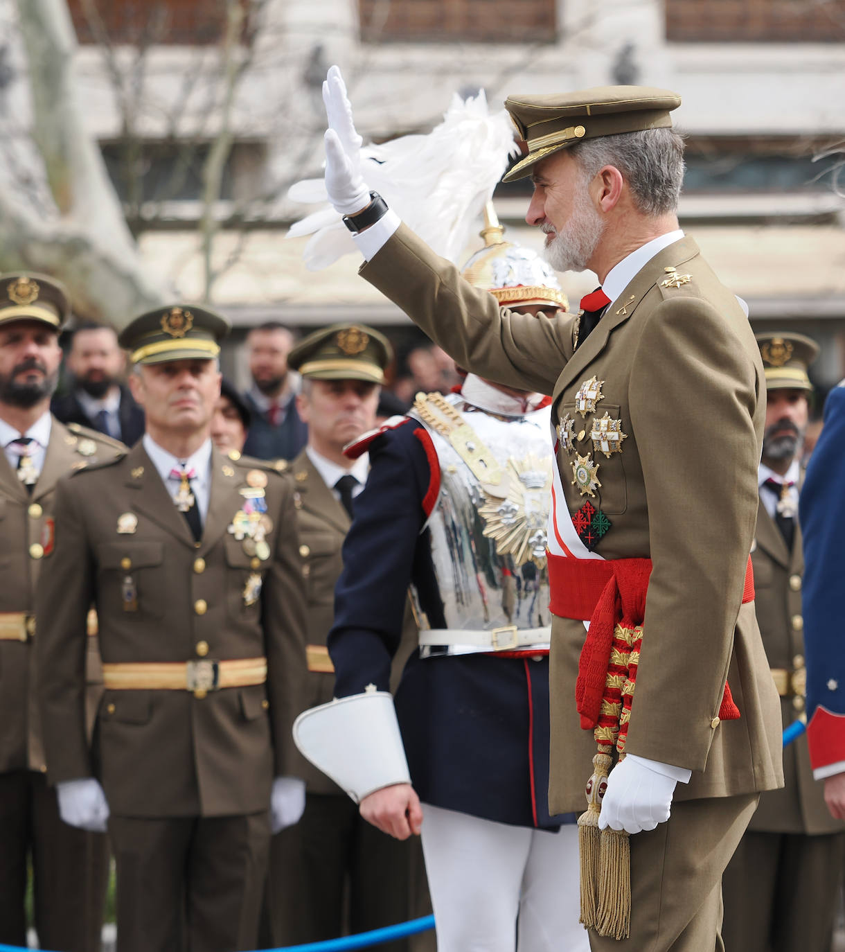 El Rey preside en Valladolid la celebración del 365 aniversario del Regimiento de Farnesio