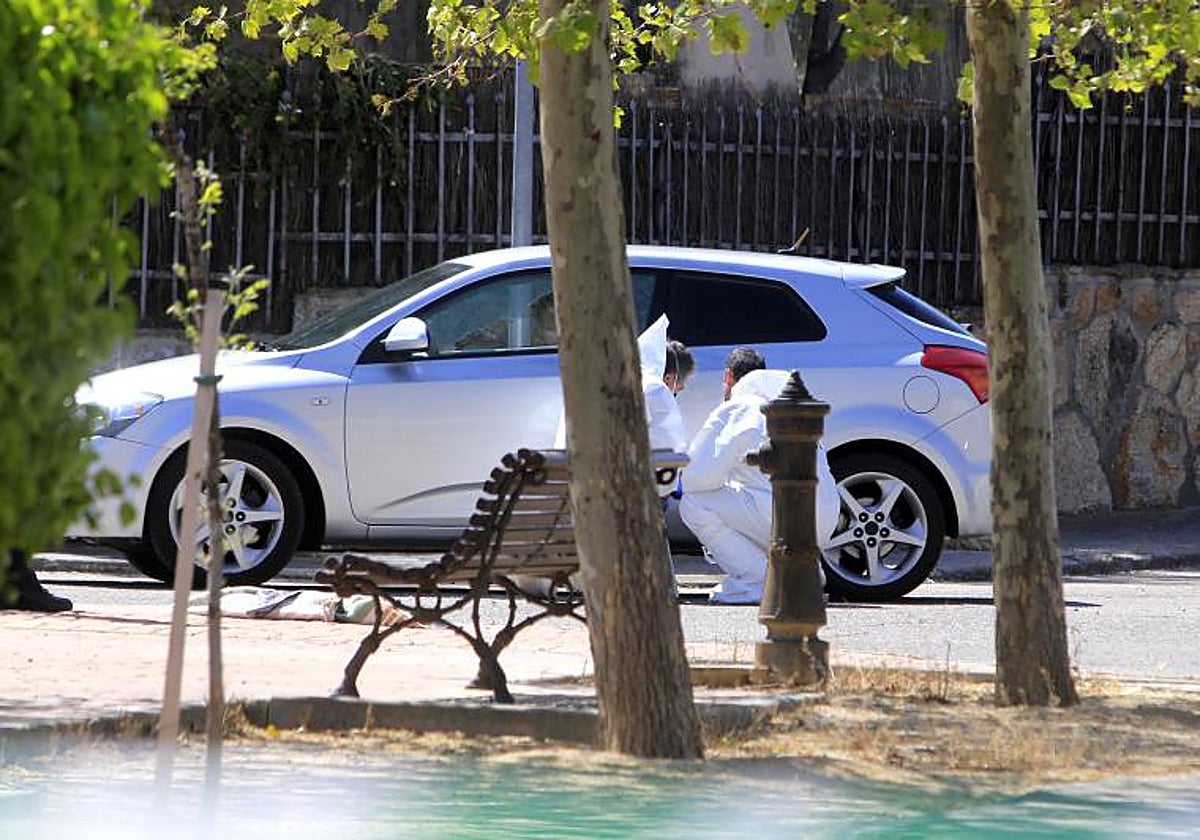 El coche de Mercedes en el que fue tiroteada