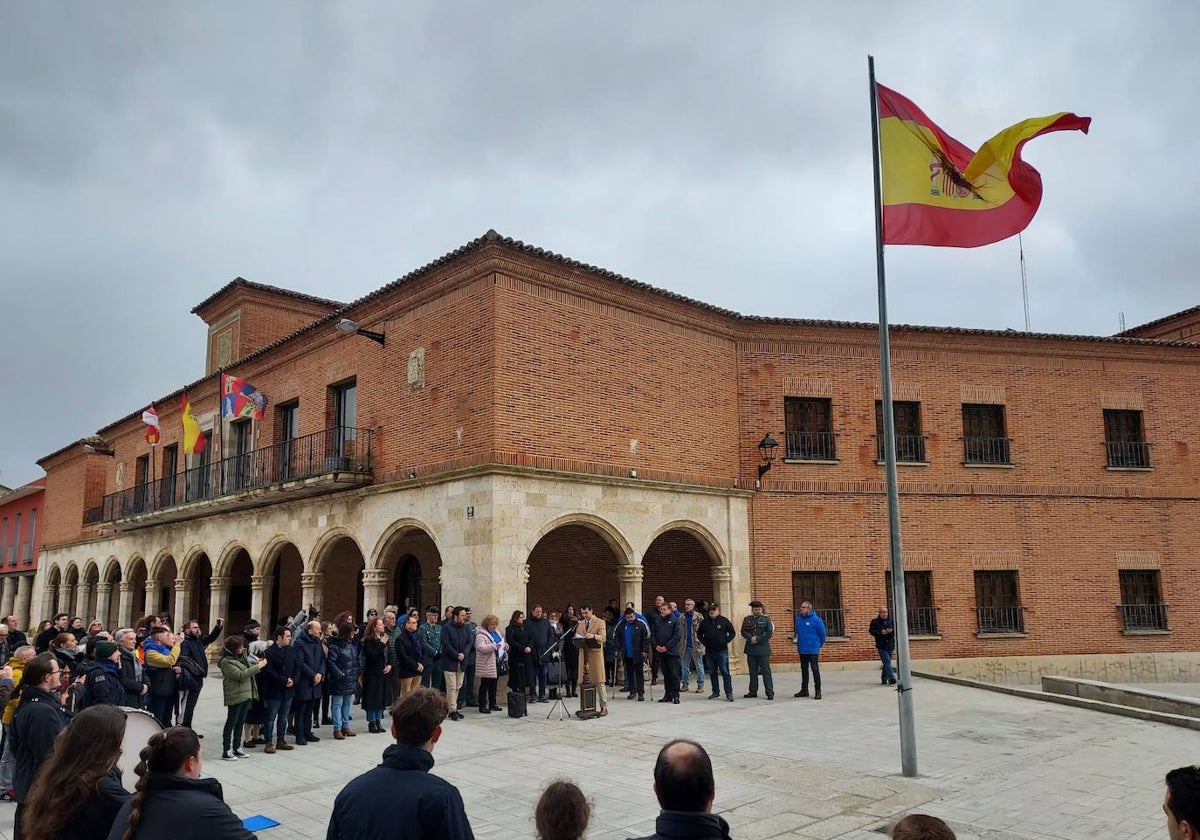 Homenaje a las víctimas del territorismo en Medina de Rioseco (Valladolid)