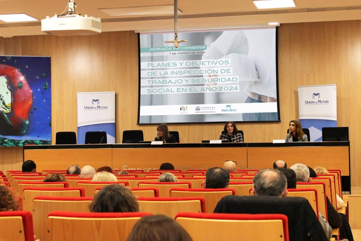 Imagen de la jornada organizada por la Unión de Mutuas en Femeval
