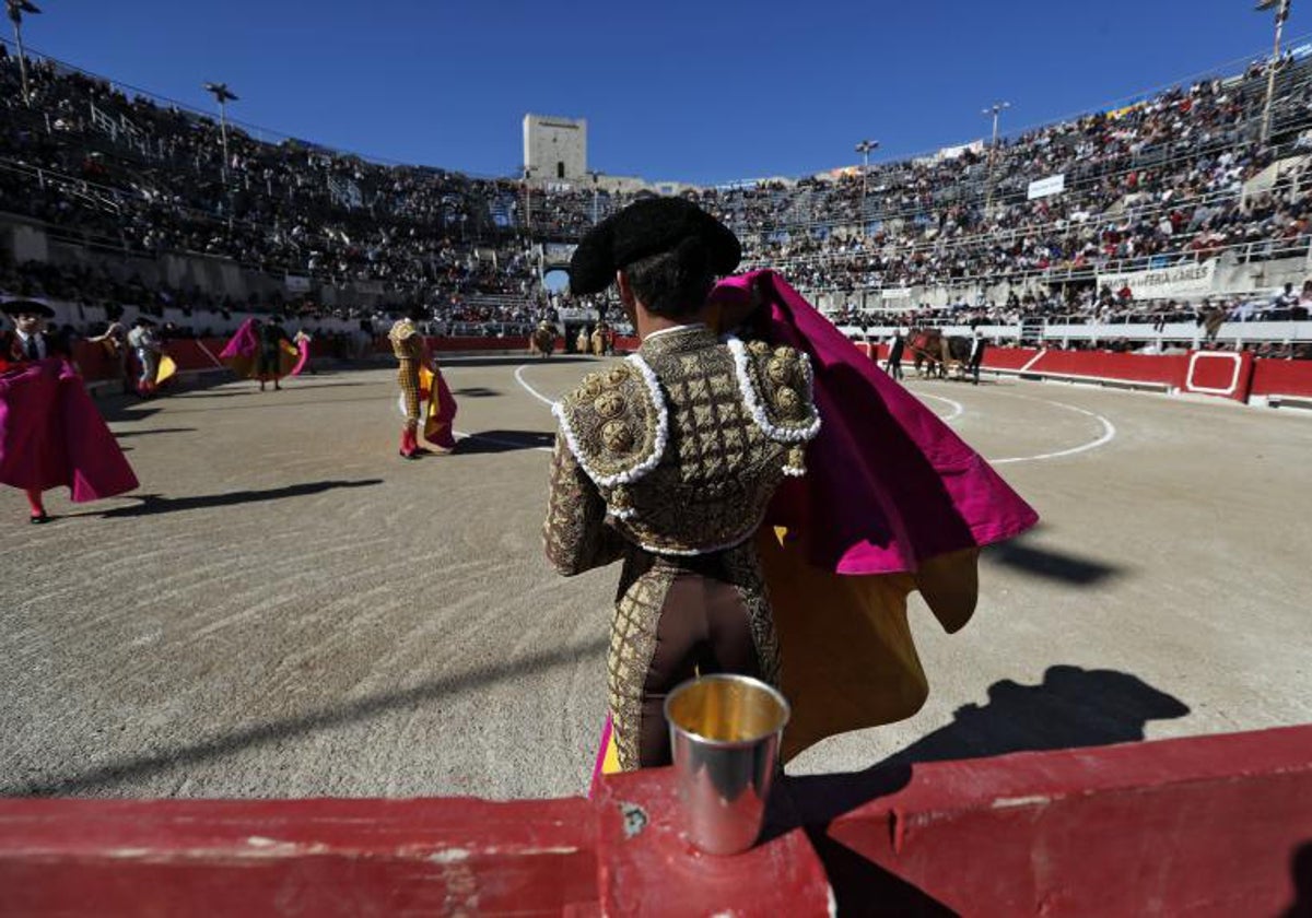 Corrida de toros en la plaza de toros de Arles (Francia)