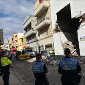 Se desploma un edificio en La Laguna, Tenerife