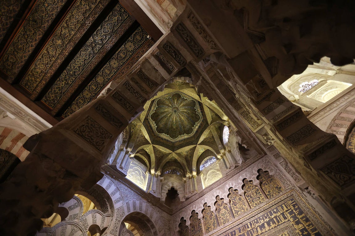 Fotos: la restauración de las cúpulas de la maqsura de la Mezquita-Catedral de Córdoba