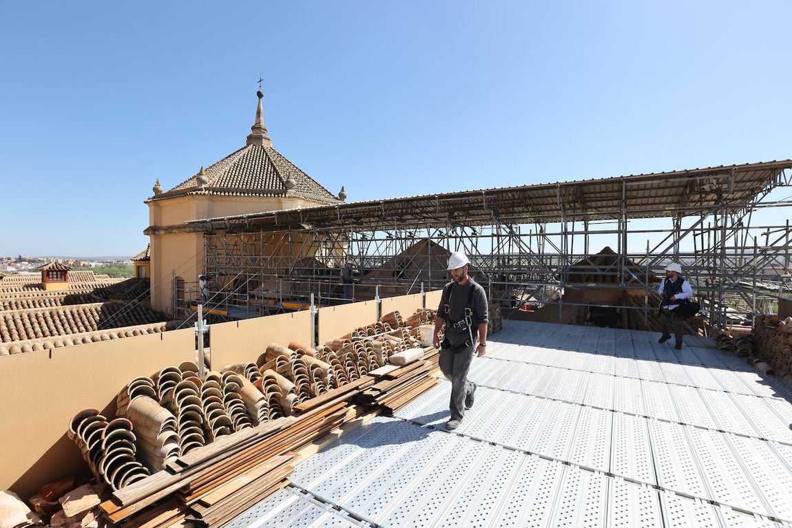 Fotos: la restauración de las cúpulas de la maqsura de la Mezquita-Catedral de Córdoba