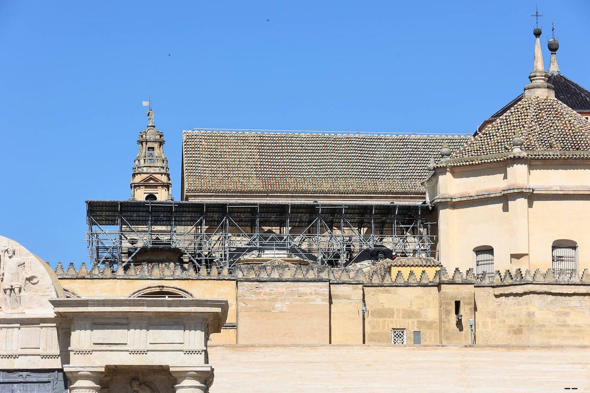 Fotos: la restauración de las cúpulas de la maqsura de la Mezquita-Catedral de Córdoba