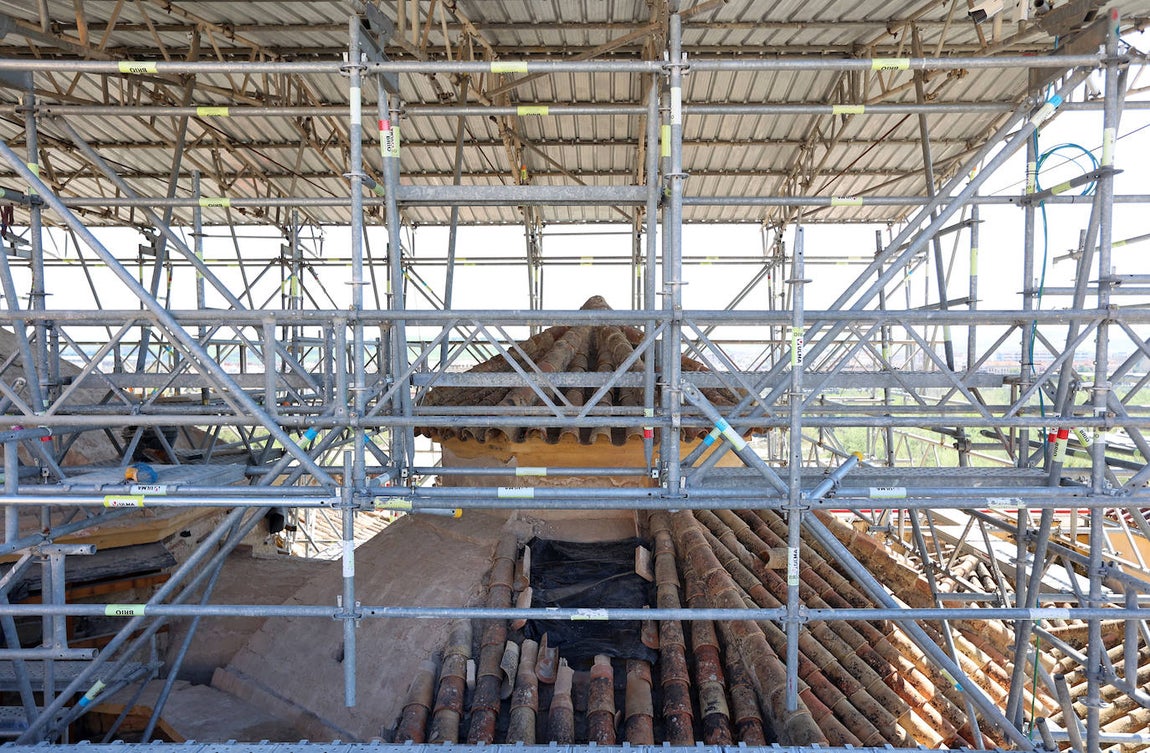 Fotos: la restauración de las cúpulas de la maqsura de la Mezquita-Catedral de Córdoba