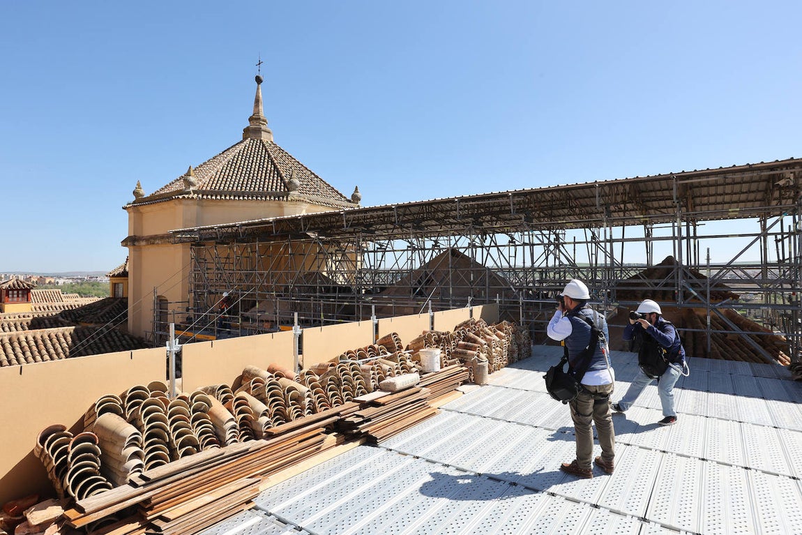 Fotos: la restauración de las cúpulas de la maqsura de la Mezquita-Catedral de Córdoba