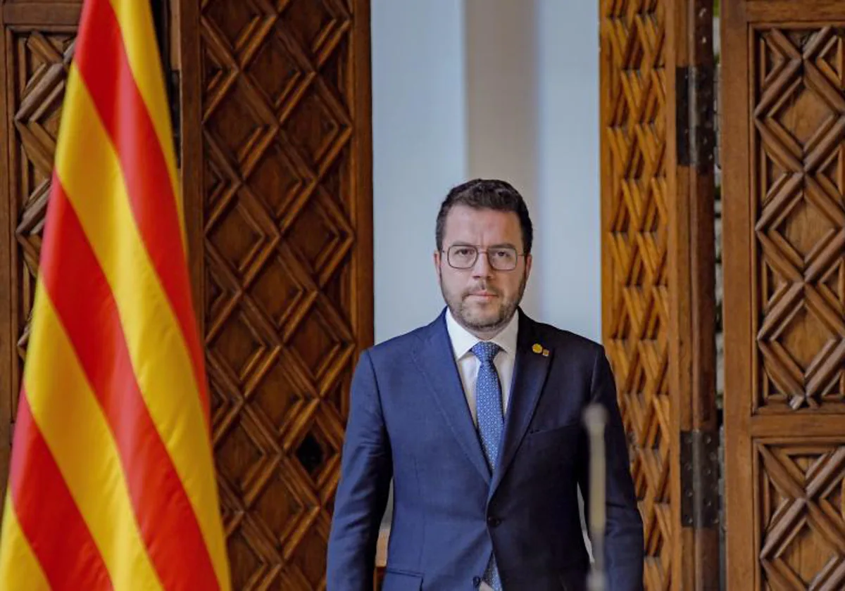 El presidente de la Generalitat de Cataluña, Pere Aragonès