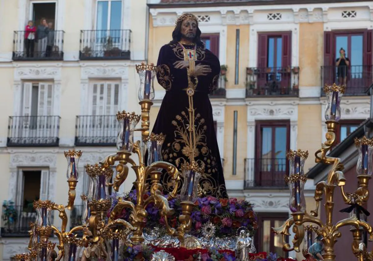 Procesión de Jesús 'el Pobre' por las calles de Madrid