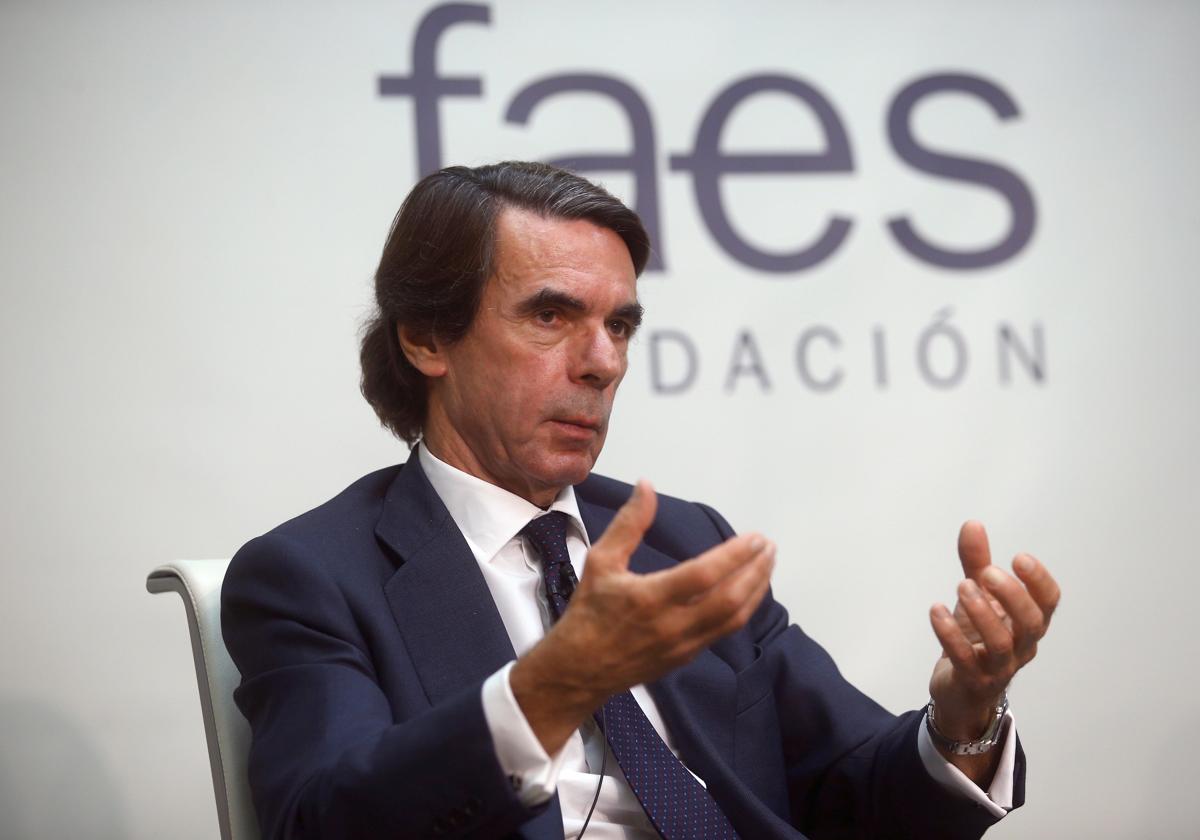 Aznar, en la fundación FAES