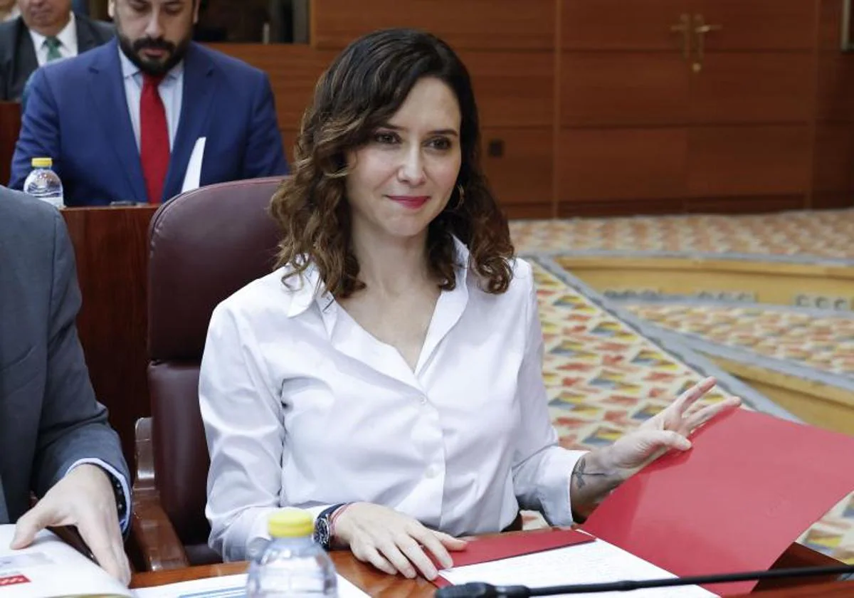 La presidenta de Comunidad de Madrid, Isabel Díaz Ayuso