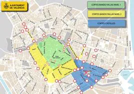Fallas 2024 en Valencia: calles cortadas al tráfico hasta el 20 de marzo